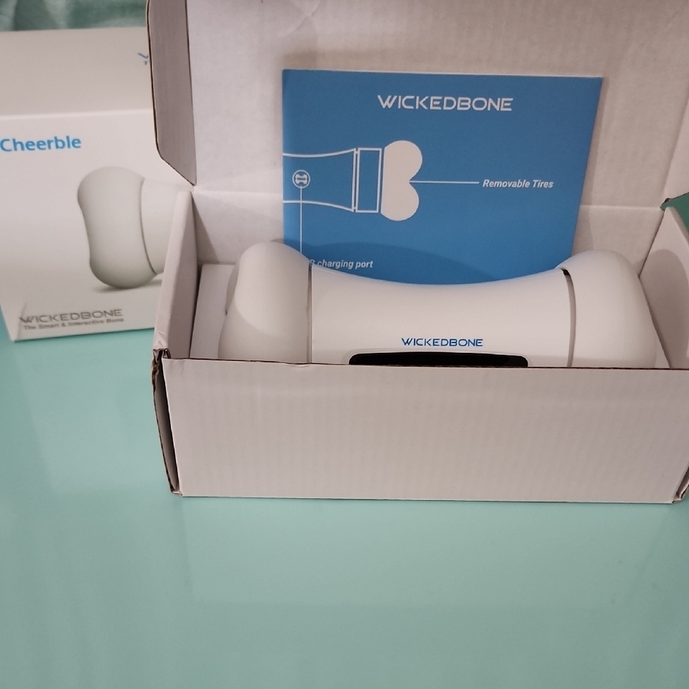 Cheerble Wickedbone Interactive Dog Bone App Controlled Electronic NIB